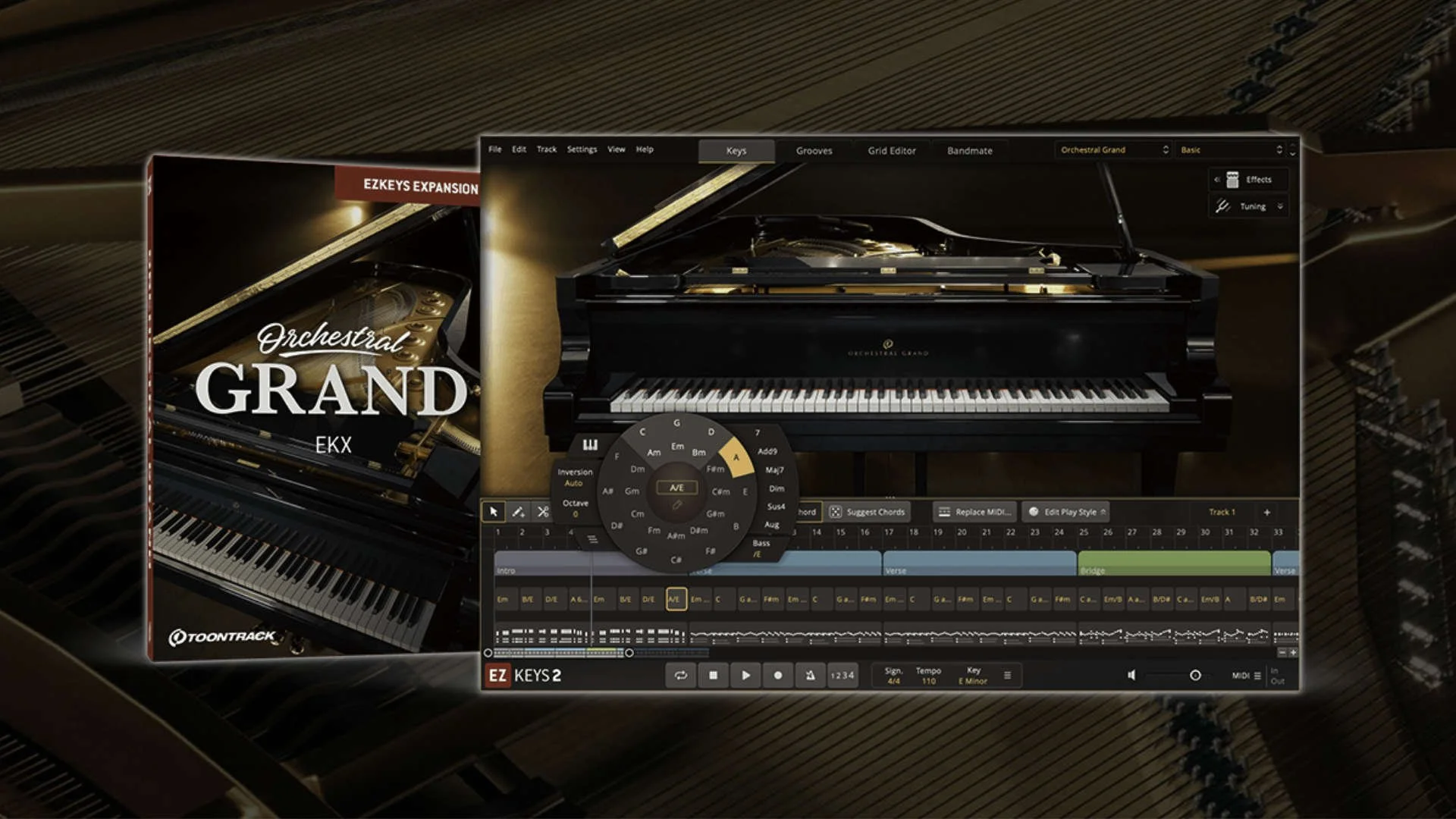 Toontrack Orchestral Grand EKX Expansion for EZkeys 2 Released